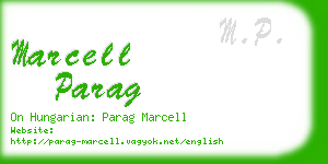 marcell parag business card